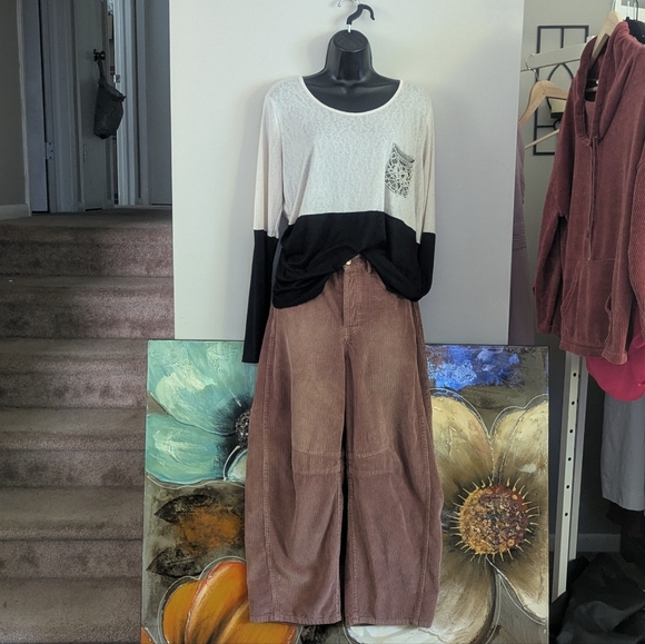We The Free Good Luck Mid Rise Barrel Cords Sz 27 EUC Free People Anthropologie - Picture 15 of 16